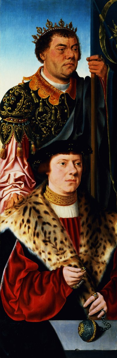 St. Mauritius (linkes Panel eines Triptychons) von Bartholomaeus Bruyn